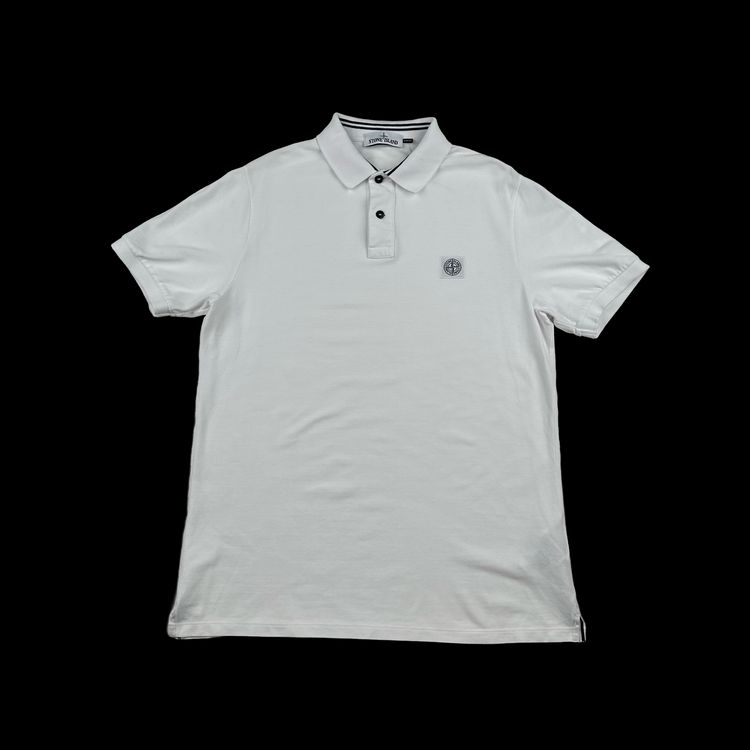 matsiland  Stone Island 2016 White Slim Fit Polo Shirt - Large product image