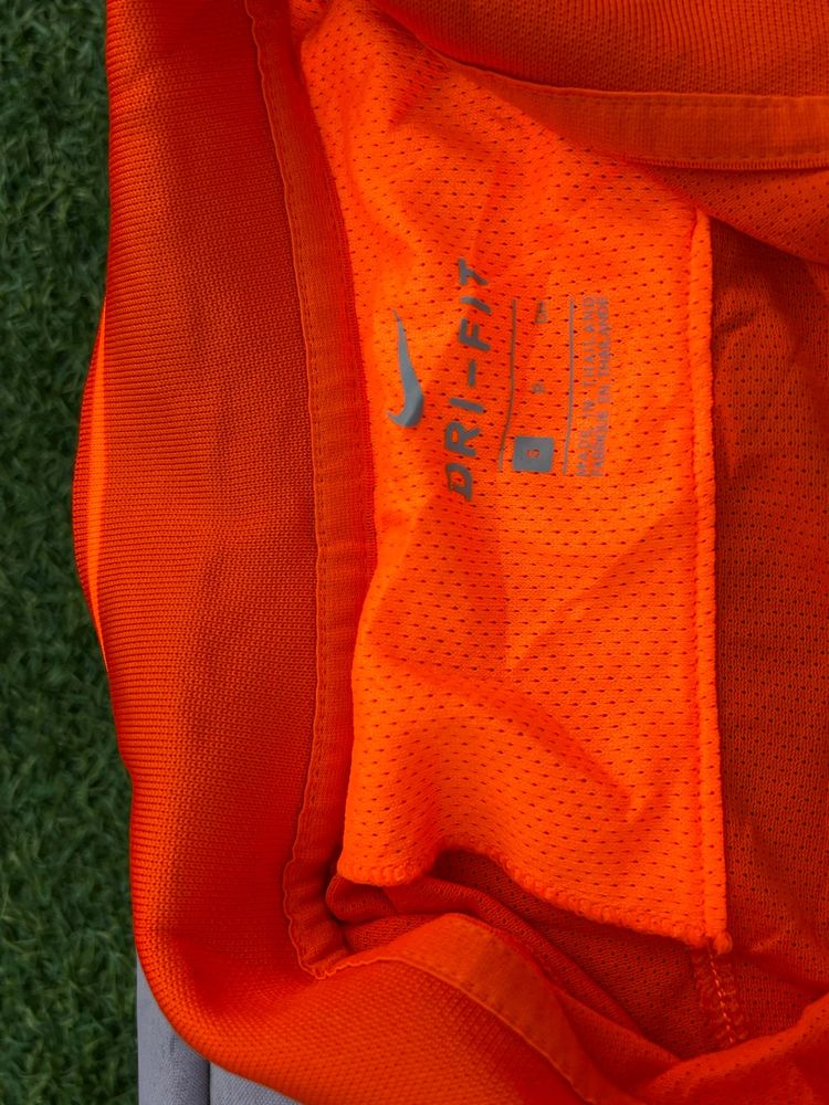Nike Orange Dri-FIT Polo Shirt Medium obraz 3
