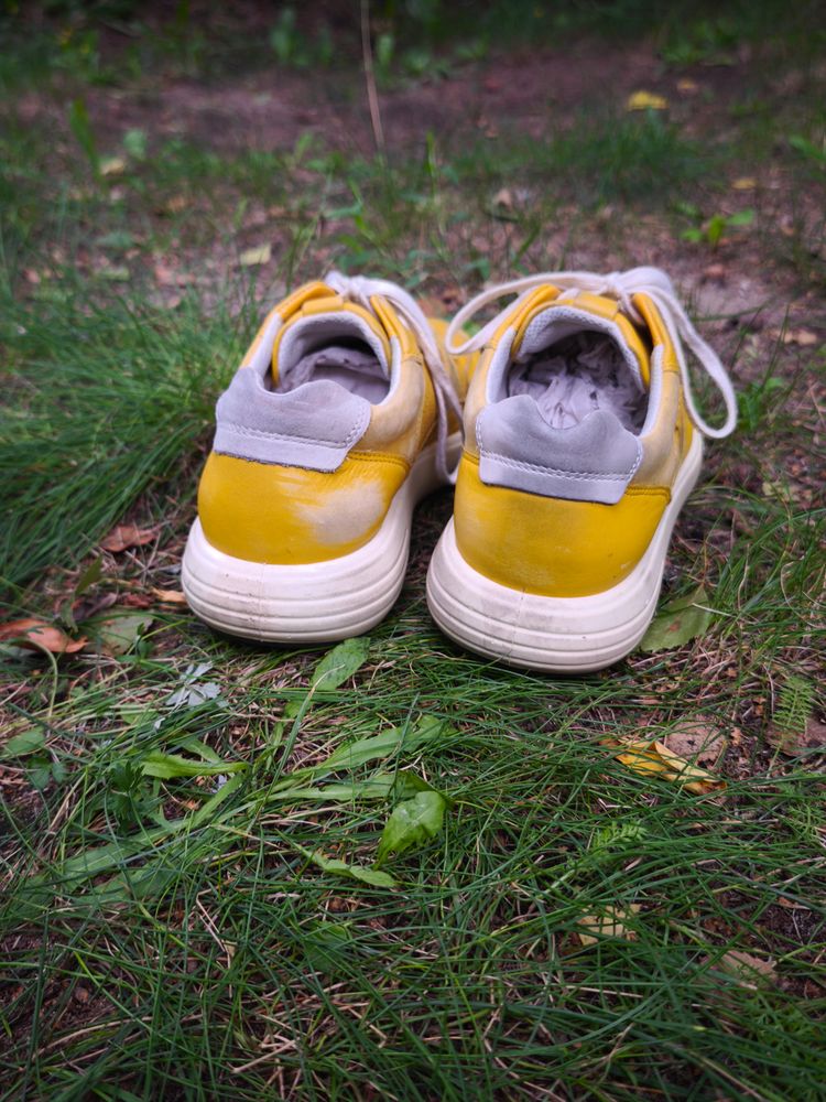 Ecco Yellow Sneakers image 10