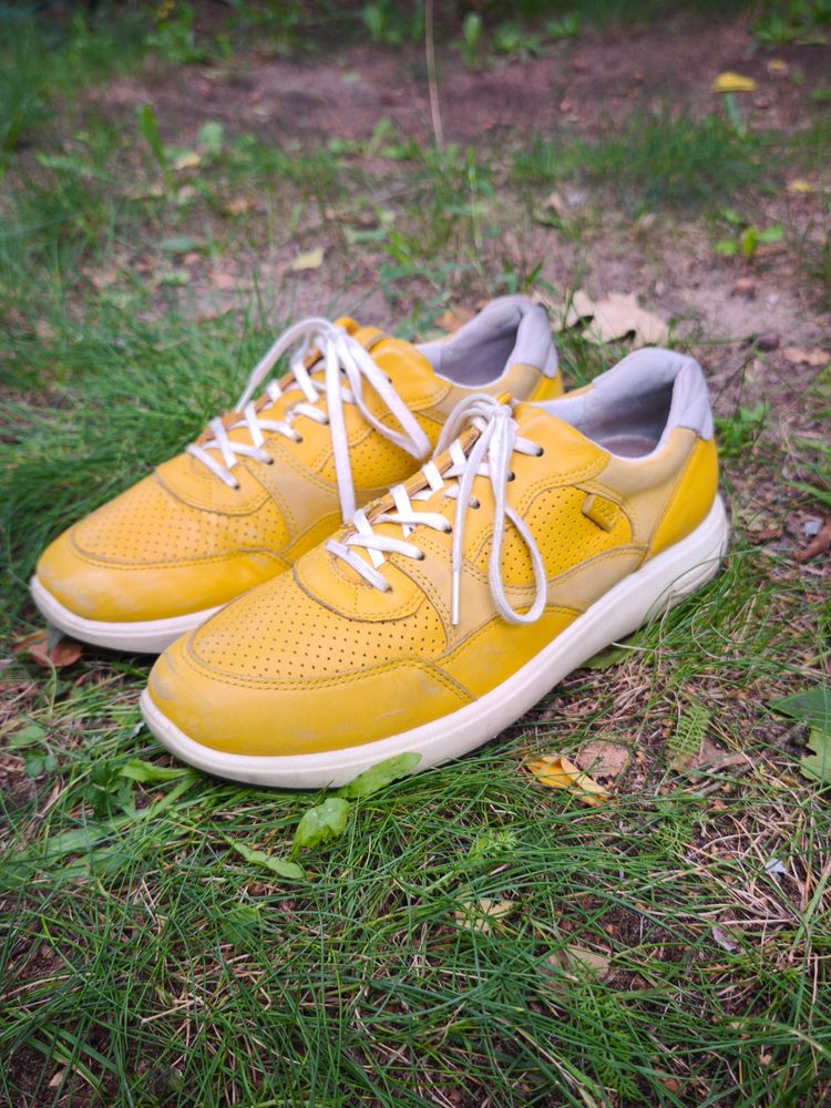 Ecco Yellow Sneakers image 3