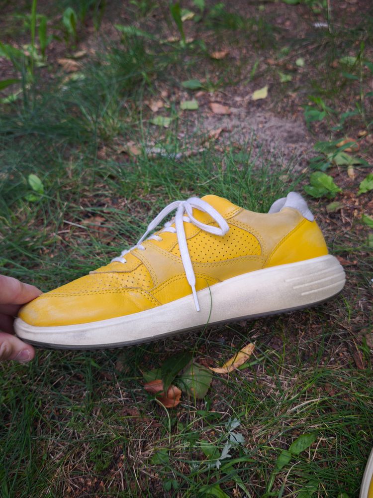 Ecco Yellow Sneakers image 8