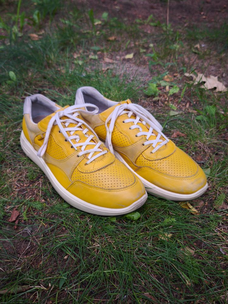 Ecco Yellow Sneakers image 2