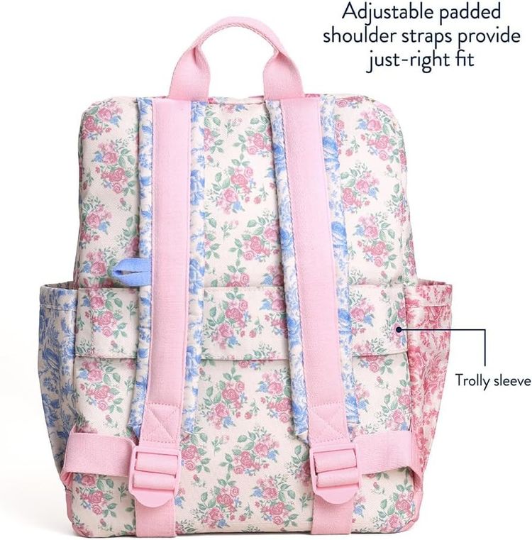 Pink Floral Backpack 2
