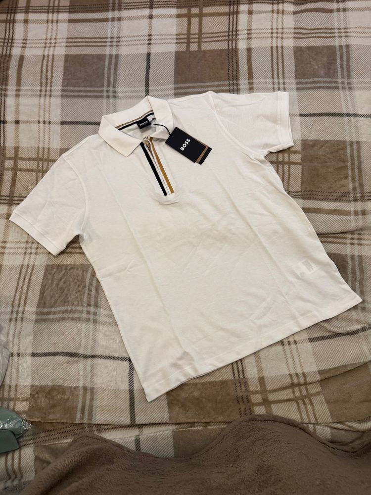 Boss White Polo Shirt