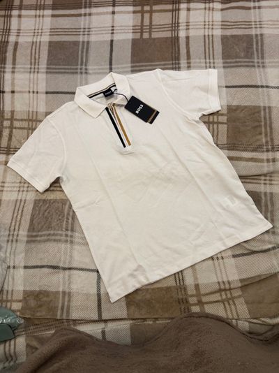 Boss White Polo Shirt