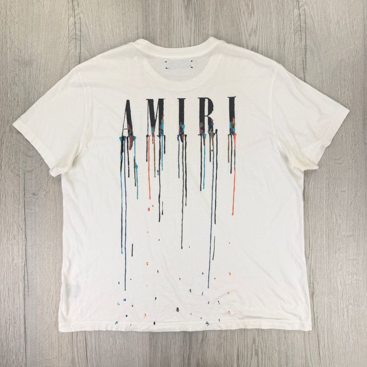 Immagine di Amiri Men’s White Drip Core T-shirt - Large 2