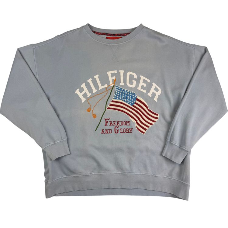 Tommy Hilfiger Freedom and Glory Embroidered Sweatshirt Blue image 1