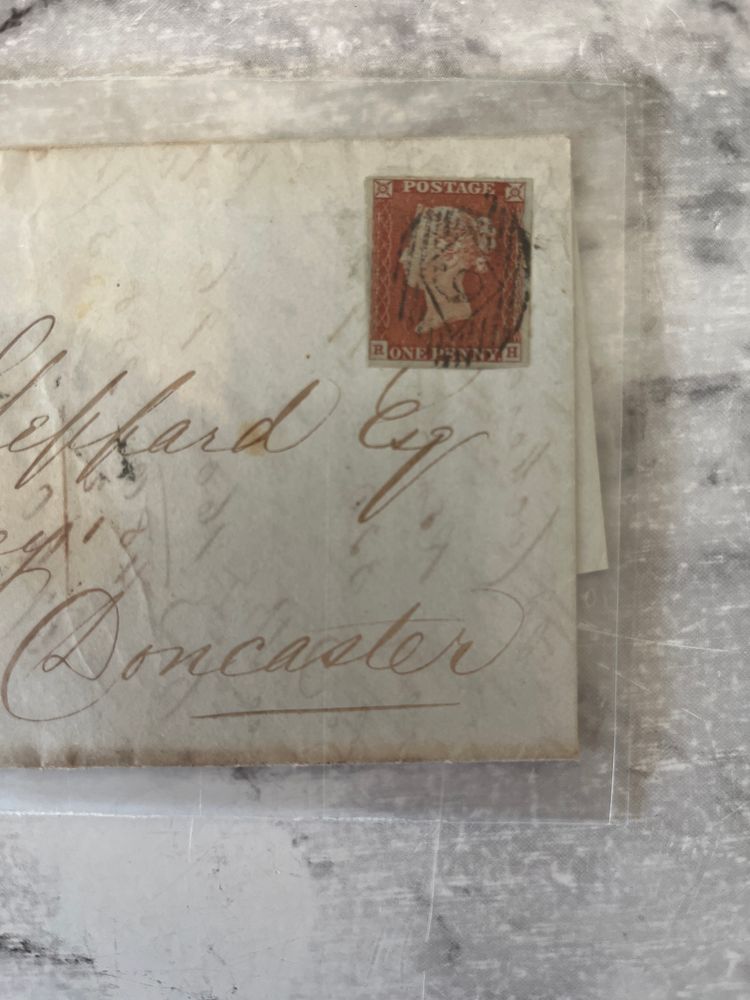 This is a historic envelope (cover) from the first half of the 19th century, often collected for philately purposes. obraz 2