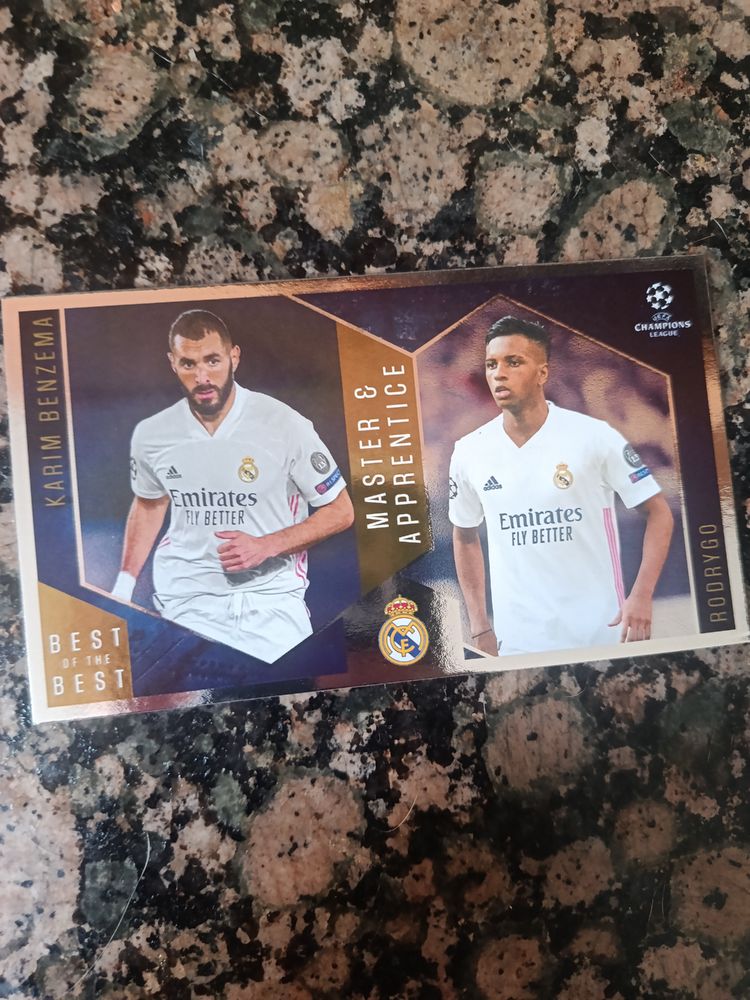 Other Real Madrid Football Trading Card Featuring Karim Benzema And Rodrygo product image