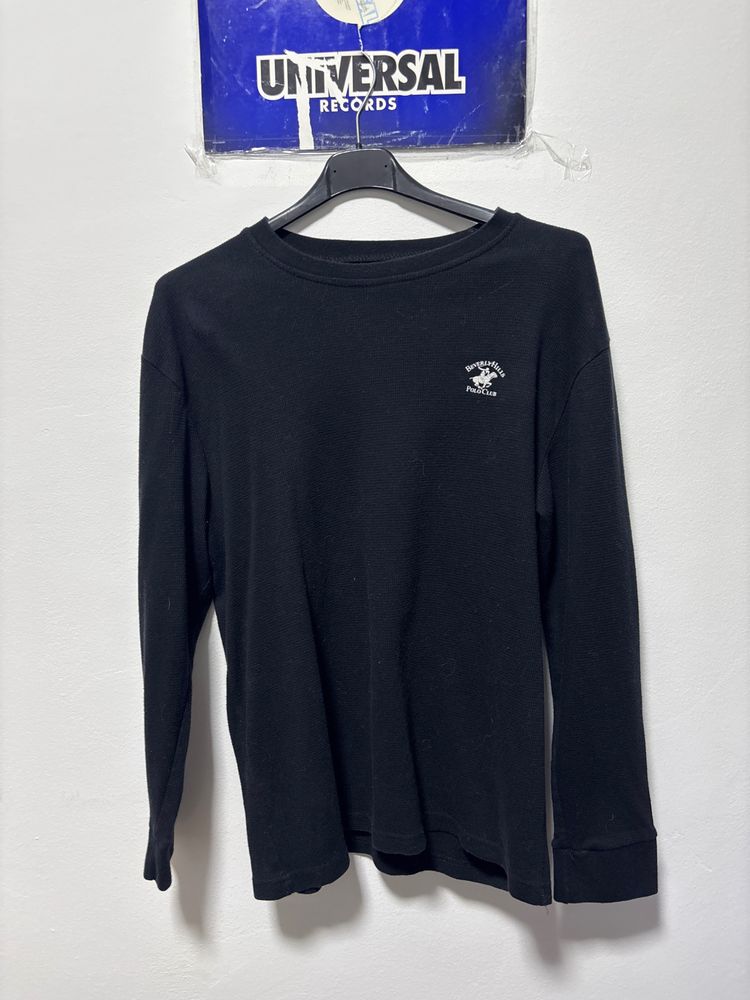 Beverñy Hils Polo Club Black Long Sleeve Shirt