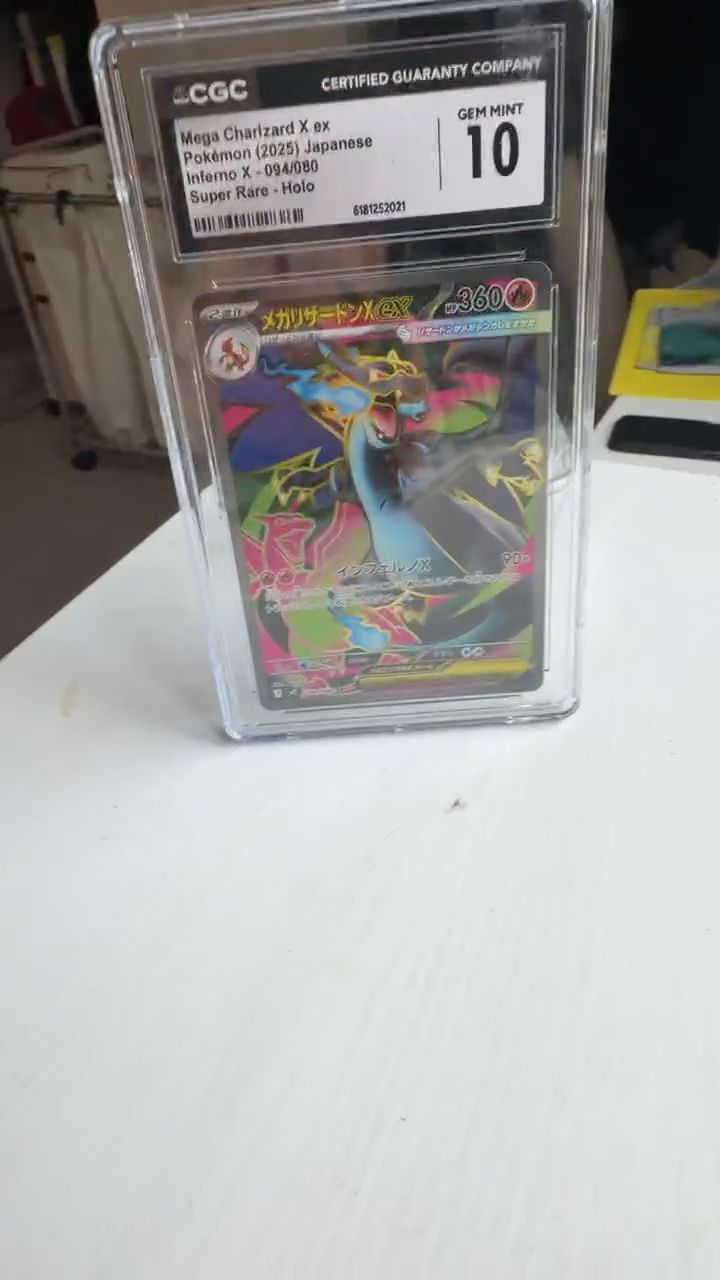 Mega Charizard X ex 094/080 Japanese Inferno X – CGC Gem Mint 10 image 1