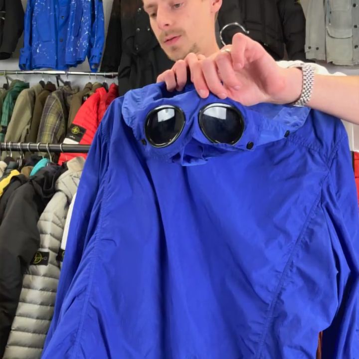 CP Company CP Company Blue Chrome Goggle Jacket - Large product image