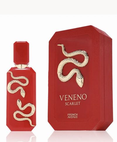 Red Perfume Bottle And Box