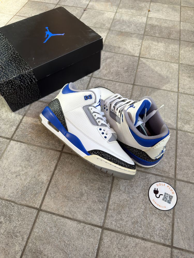 Jordan 3 Racer Blue 2021 size 42,5 - Used OG All