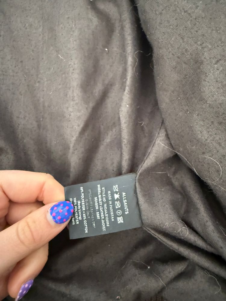 Allsaints Leather Jacket (UK8) image 2
