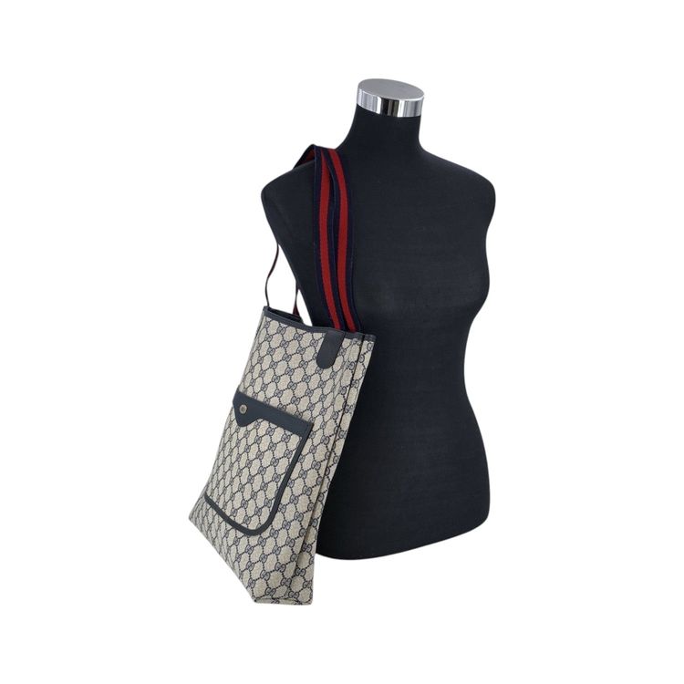 Gucci Vintage Cloth Tote Bag Ophidia image 3