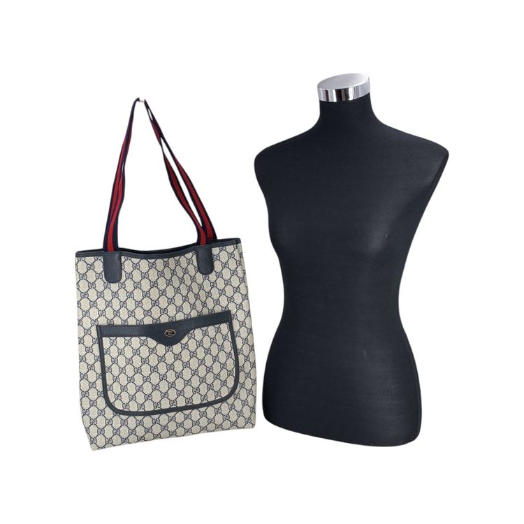 Gucci Vintage Cloth Tote Bag Ophidia image 8