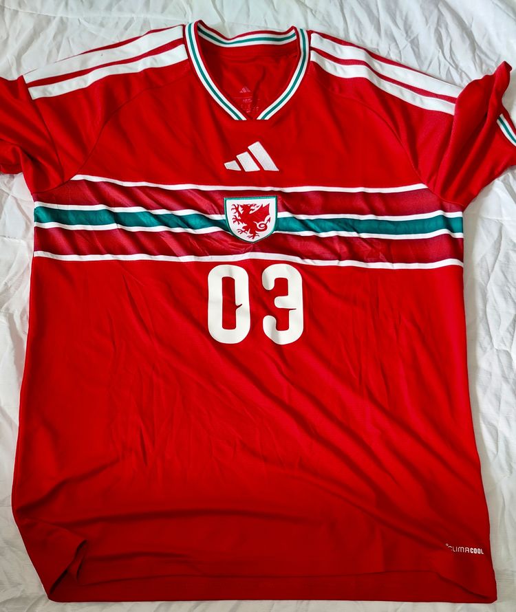 Lot26 Adidas Wales  Red Sports Jersey