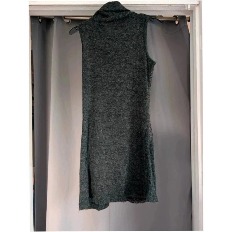 Apricot Charcoal Grey Cowl Neck Tunic Dress UK 8 Whimsigoth Mini image 5