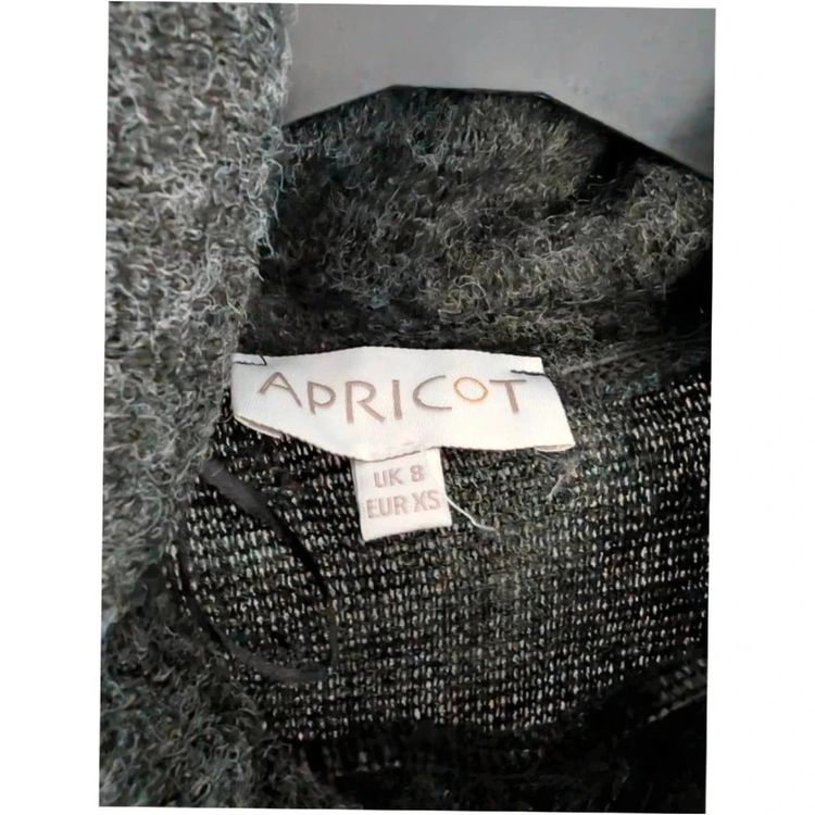 Apricot Charcoal Grey Cowl Neck Tunic Dress UK 8 Whimsigoth Mini image 9