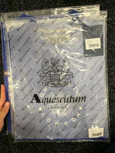 Blue Aquascutum London Clothing shirt Taq36