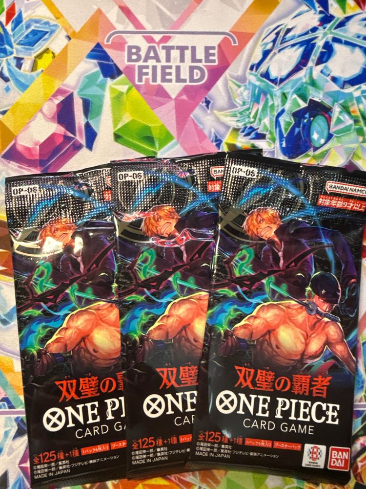 Bandai 3 x OP-06 One Piece Japanese Booster Packs product image
