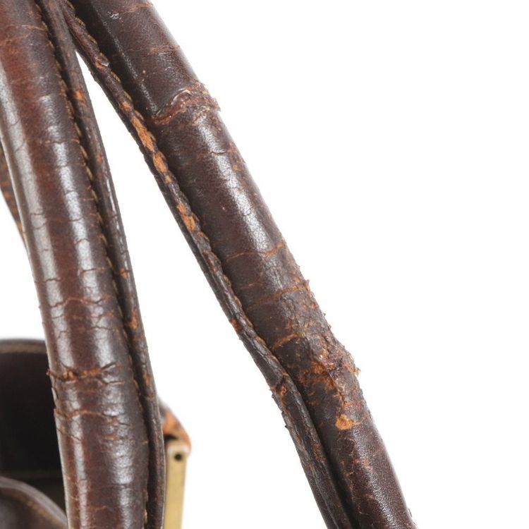 Fendi Zucca Pattern Gold Brown Leather Tote Bag image 4