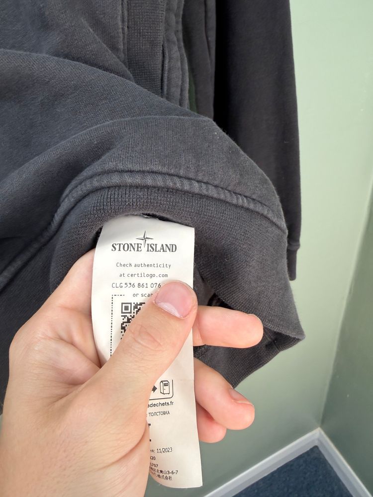 Stone Island Charcoal Grey Hoodie 3