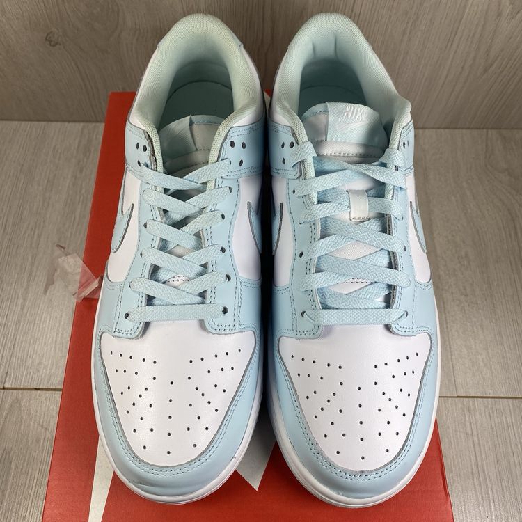 Nike Dunk Low Size UK 10 Glacier Blue White Men's Trainers DV0833-104 image 3
