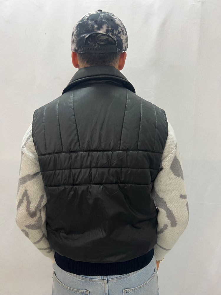 Wrangler black padded vest 3