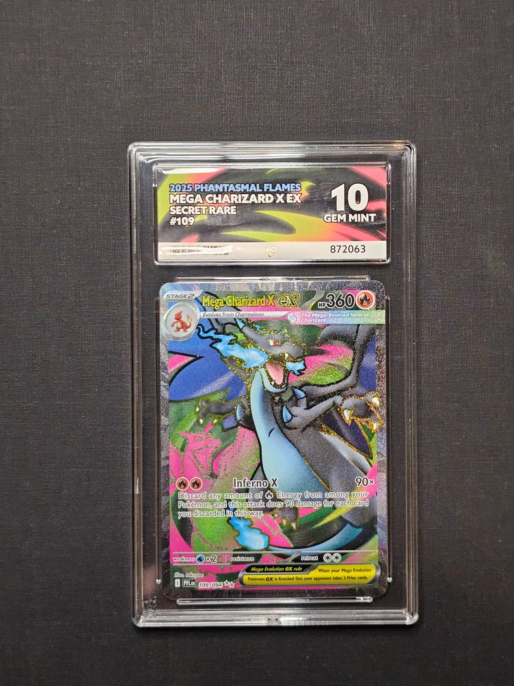 Mega Charizard X Ex 109/094 Ace Gem Mint 10 image 1