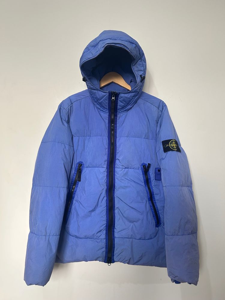 Stone Island Garment Dyed Crinkle Reps Down Jacket