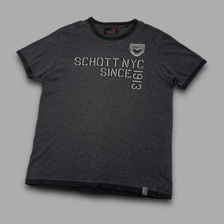 Schott NYC 2000's spellout graphic tee (XL) Men’s image 4