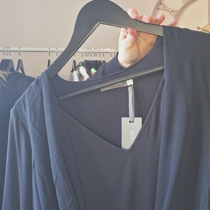 Other Black Velvet Wrap Dress product image