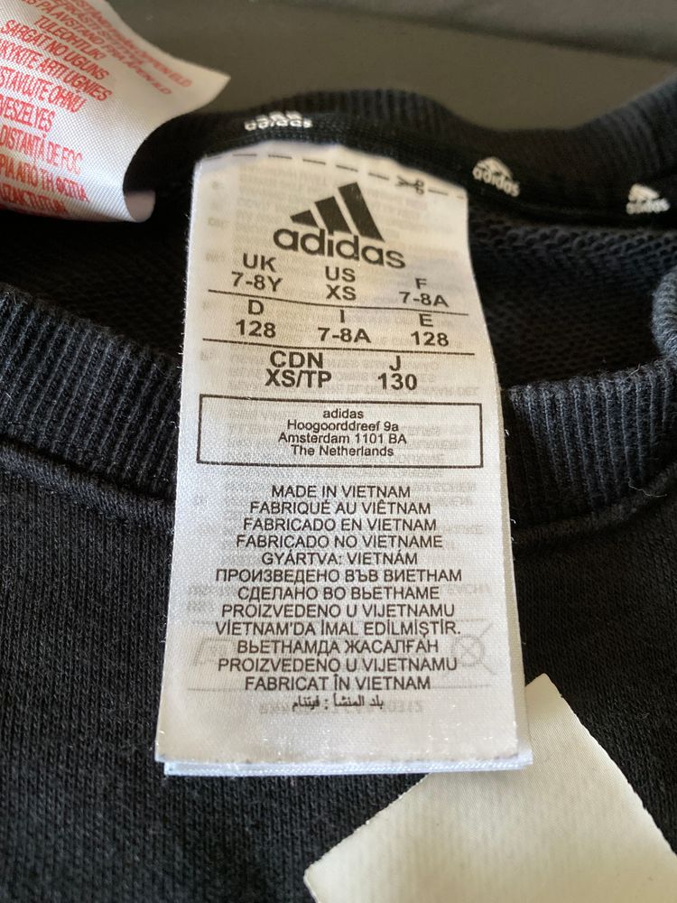 Adidas Black Sweatshirt age 7-8yrs  image 2