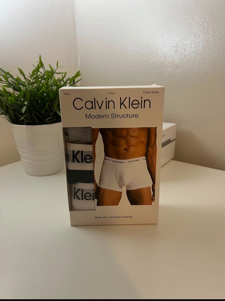 Calvin Klein Modern Structure 3 Pack Low Rise Trunks