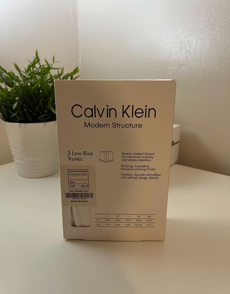 Calvin Klein Modern Structure 3 Pack Low Rise Trunks 2