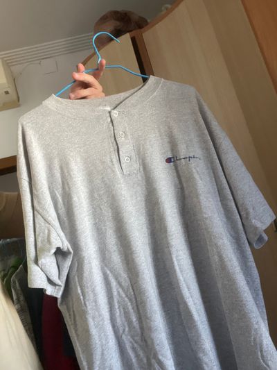 Champion Grey Henley T-Shirt