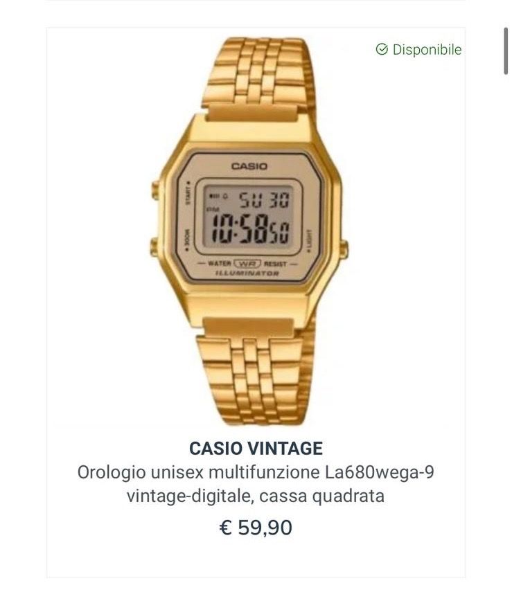 Casio Vintage Unisex Digital Watch