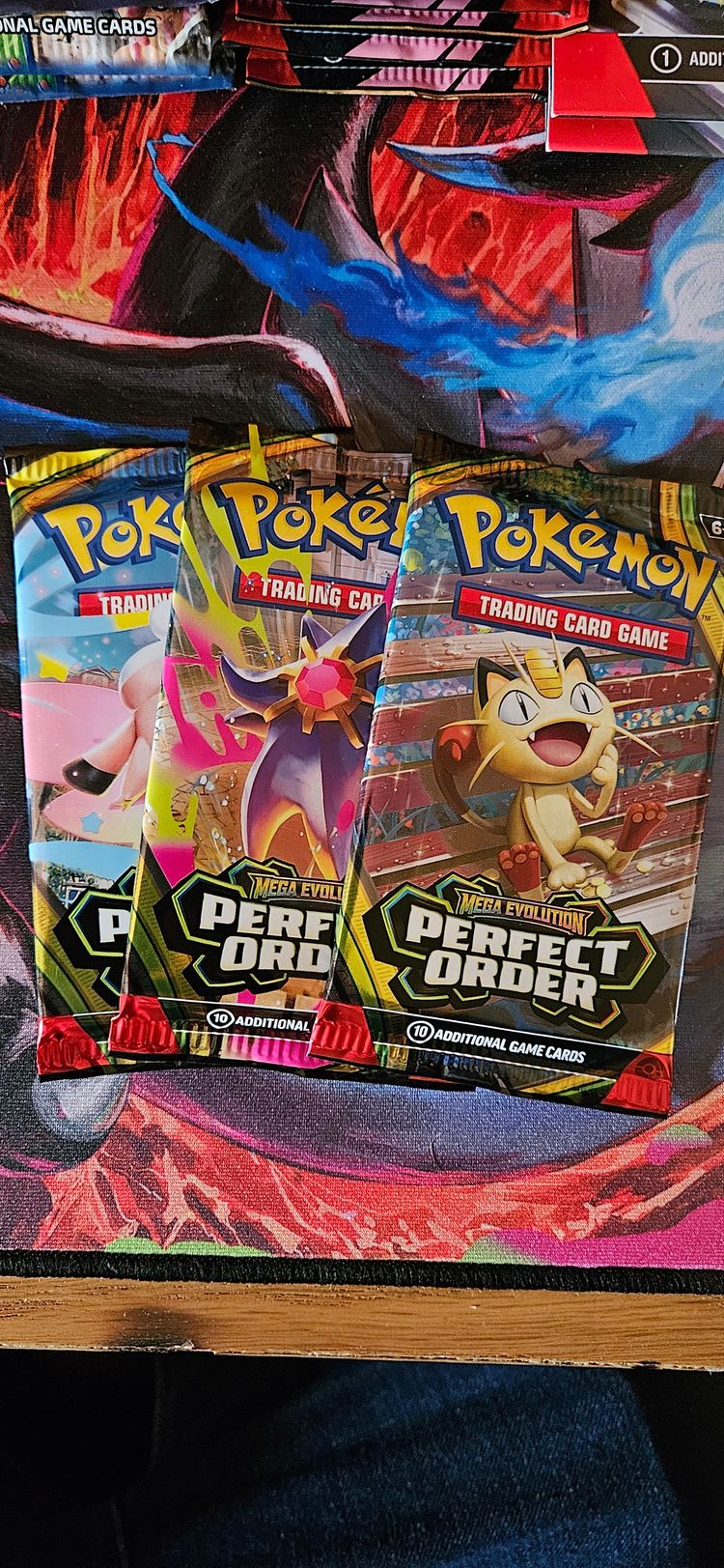 3 x Perfect Order Pokémon Trading Card Game Booster Packs