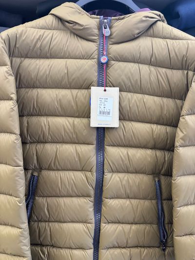 Brown Puffer Jacket With Hood