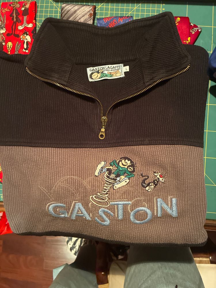 Gaston Lagaffe Half-Zip Sweater