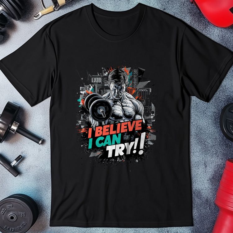 Gym 42 T-shirt  I Believe I Can Try! 2