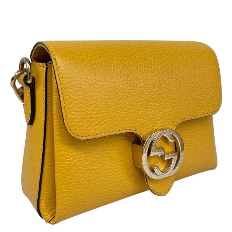 Immagine di Gucci Leather Mini Dollar Interlocking G Crossbody Bag 8
