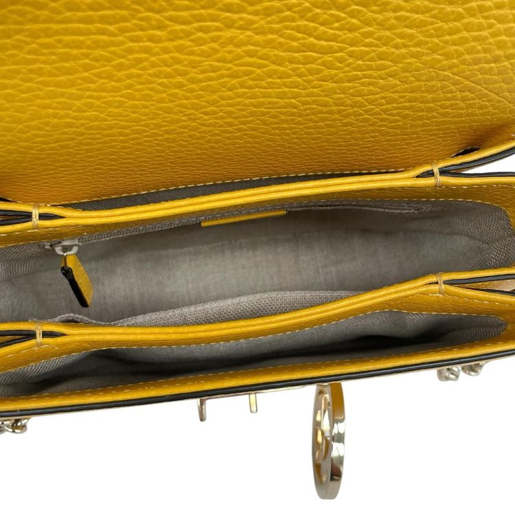 Immagine di Gucci Leather Mini Dollar Interlocking G Crossbody Bag 7