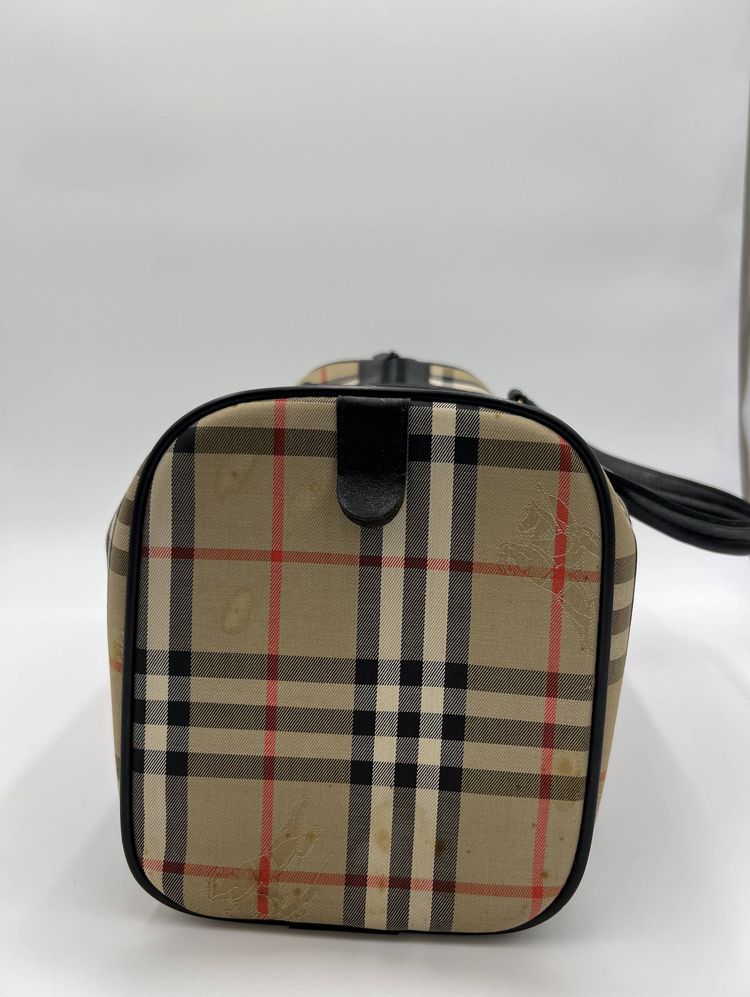 Vintage Burberry Nova Check Boston Bag imagen 4