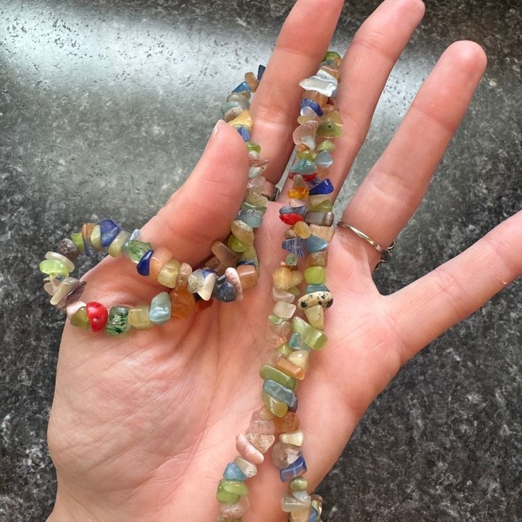 Multicolor Chip Bead Necklace image 3