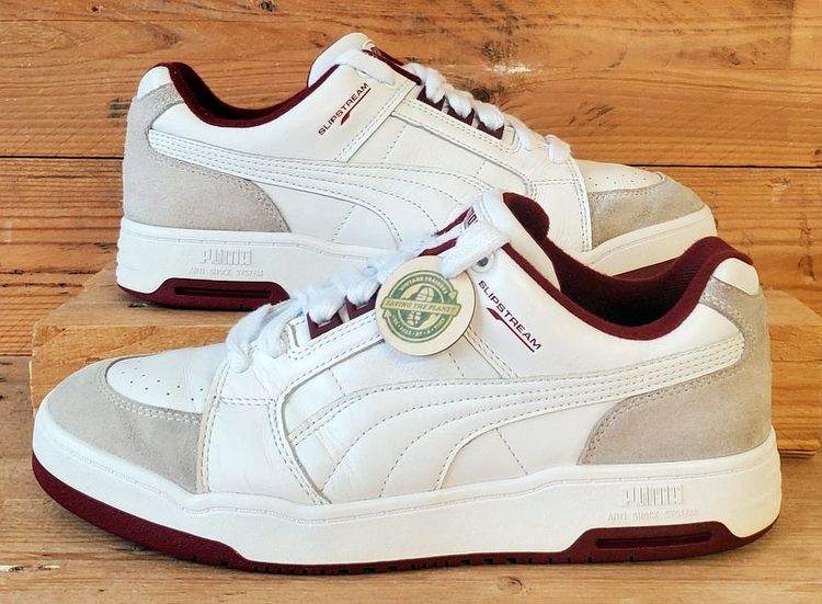 Puma Slipstream Retro Low Leather Trainers UK9/US10/EU43 384692-06 White/Red image 1