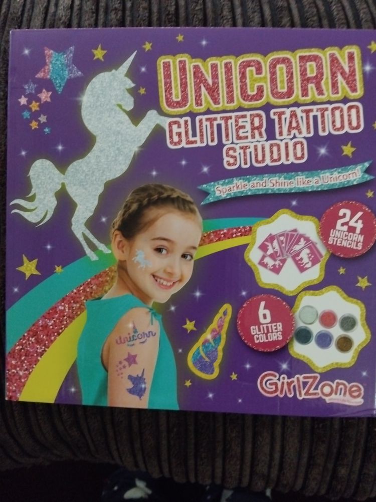 Girlzone Unicorn Glitter Tattoo Studio obraz 1