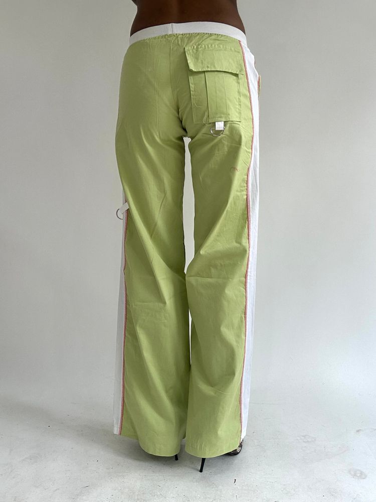 ‼️ | green and white athleisure style trousers image 2